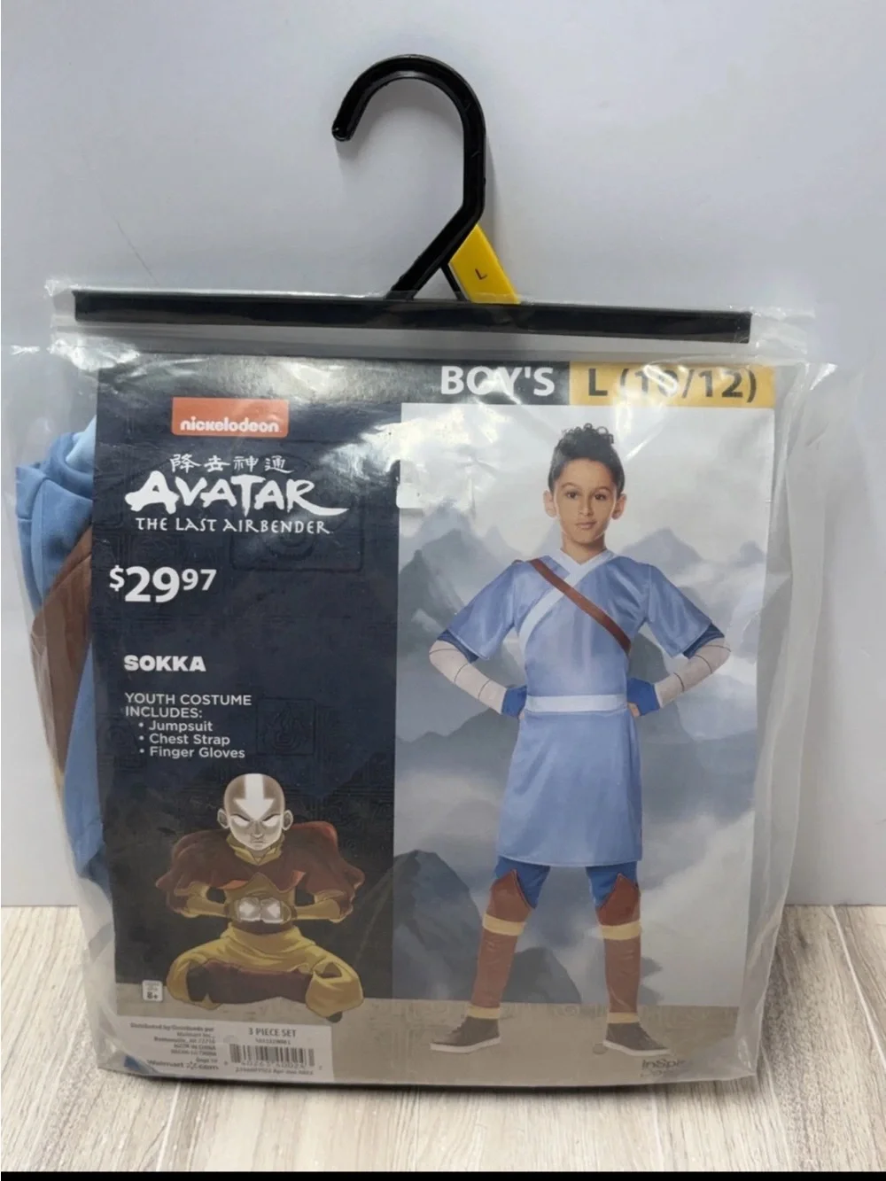 Avatar the Last Airbender Sokka Halloween Costume Boys 10-12 Large